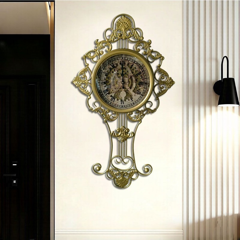 Luxury Lifestyle Us - Mechanische wandklok, grote wandklok voor de