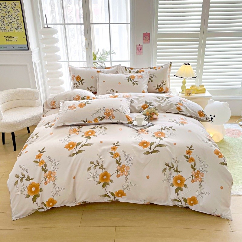 4-delige gele bloemen beddengo - Linen Duvet Cover recensie en prijs