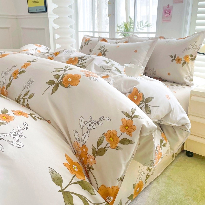 4-delige gele bloemen beddengo - Linen Duvet Cover recensie en prijs
