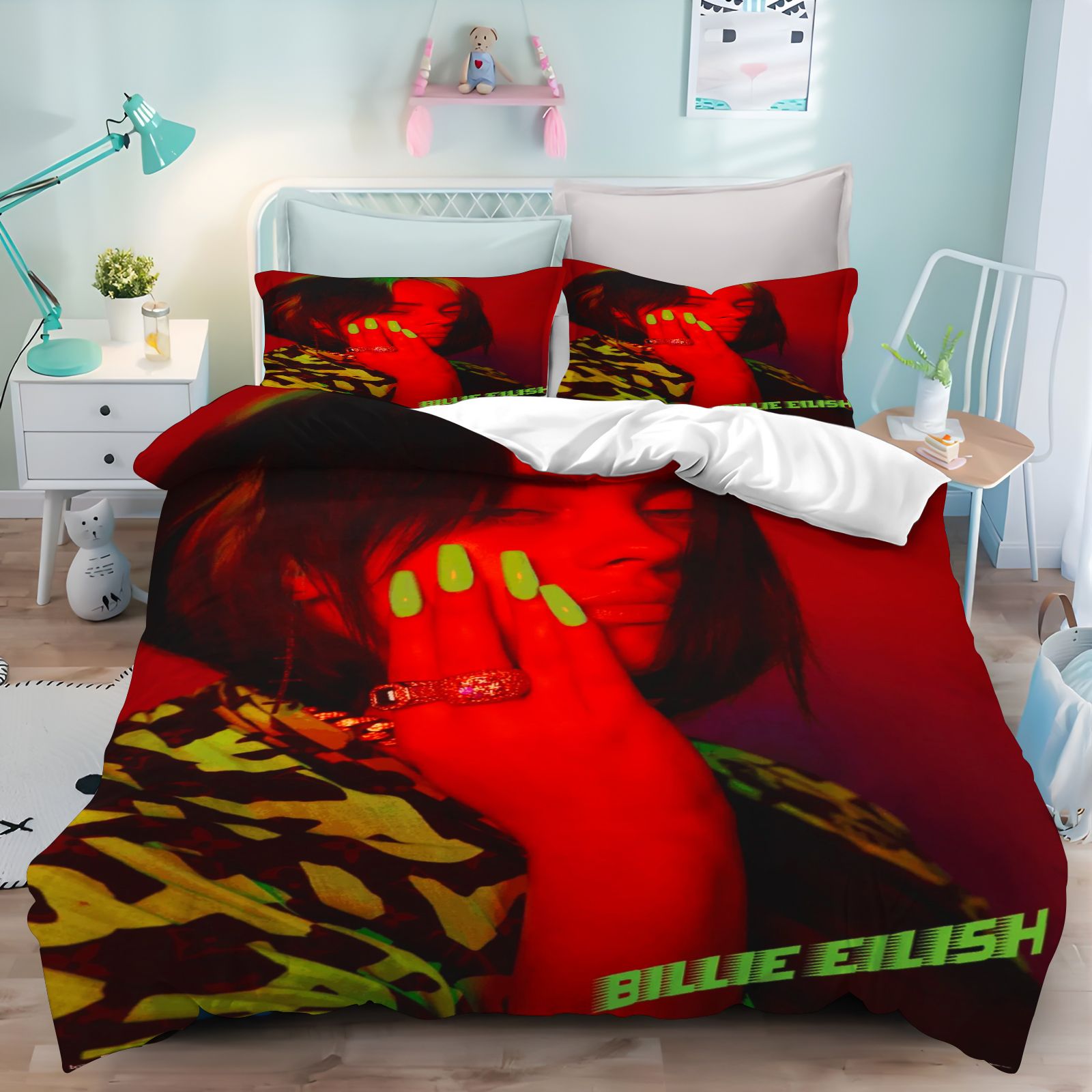 Billie Eilish Beddengoedset 3D - Linen Duvet Cover recensie en prijs