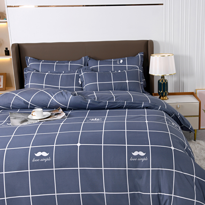 4-delige marineblauwe beddengo - Linen Duvet Cover recensie en prijs
